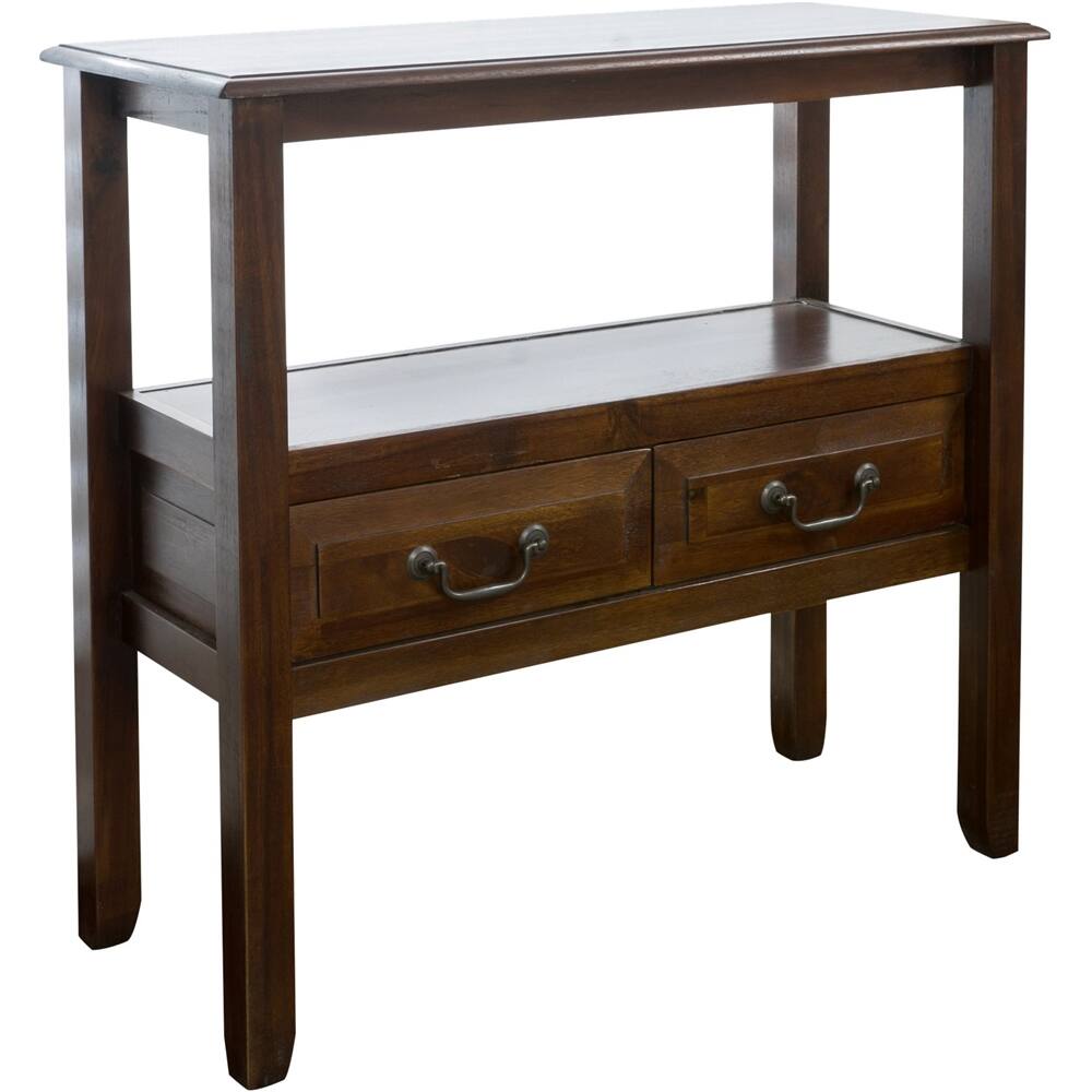Front. Noble House - Westover Acacia Wood Accent Table - Brown Mahogany.