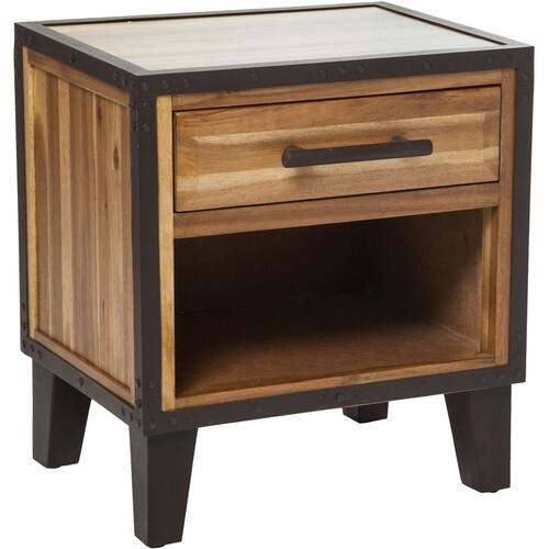 Noble House - Strasburg Acacia Wood Accent Table - Natural