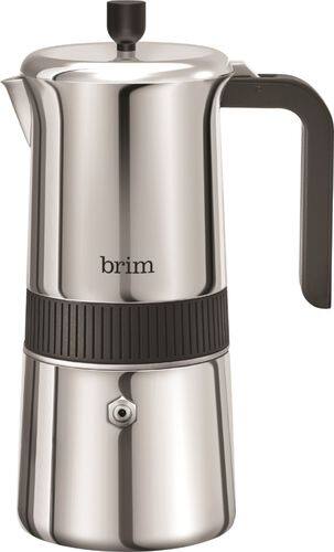 Brim - 6 Cup Moka Maker - Stainless Steel-Front_Standard 