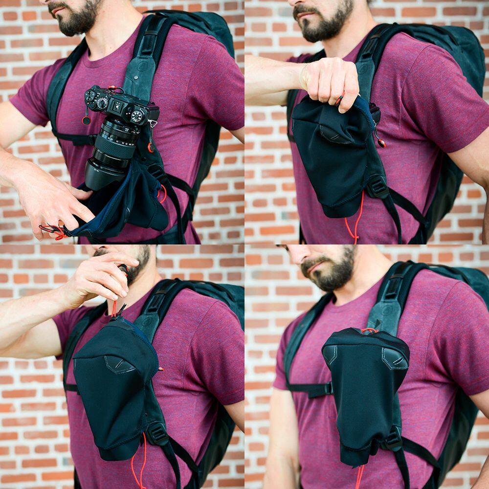 Alt View 12. Peak Design - Rain Shell M - Black.