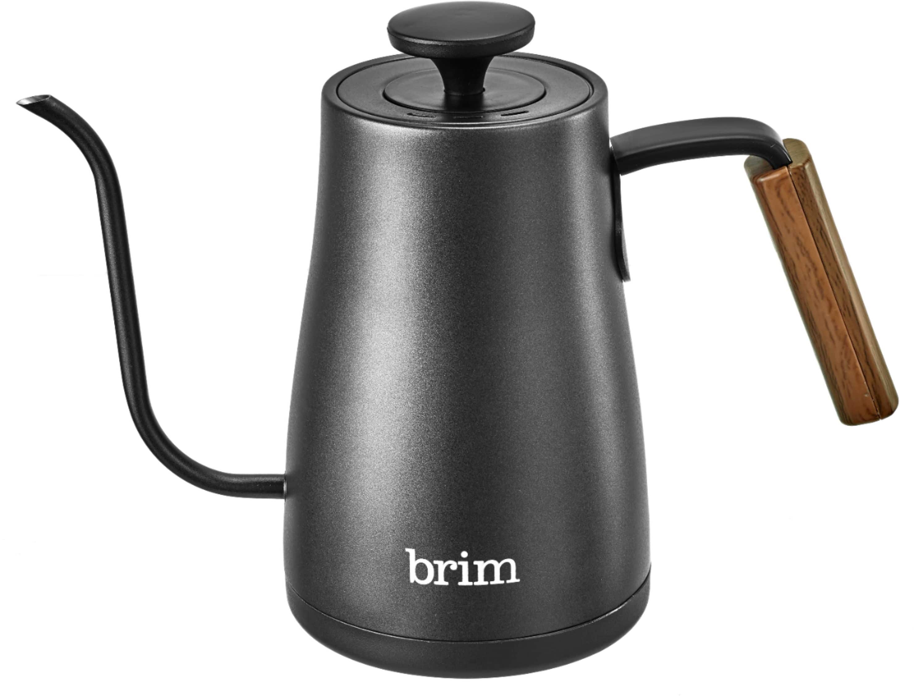 Alt View 11. Brim - 0.8L Precision Temperature & Perfect Pour Capacitive Gooseneck Kettle - Matte Black Stainless Steel.