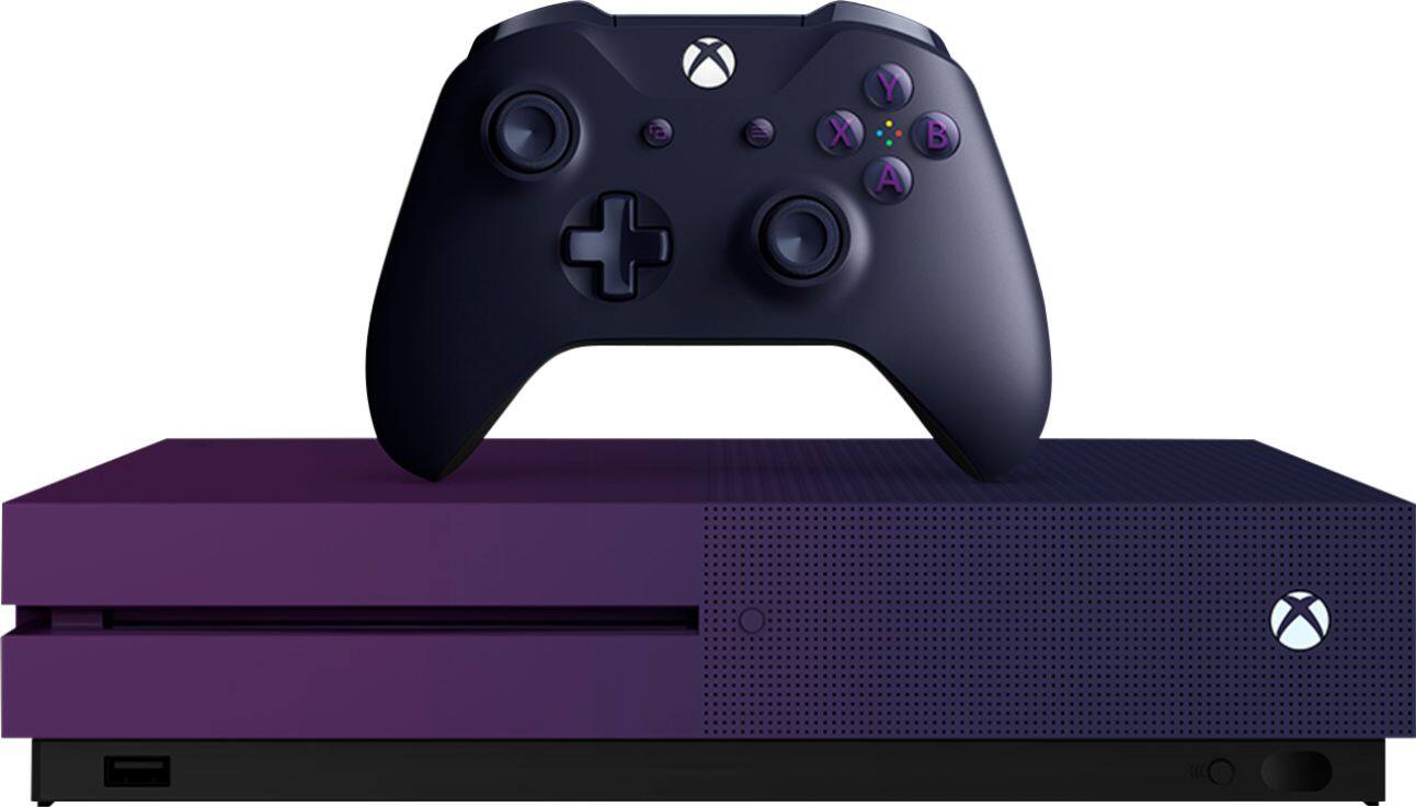 Microsoft Xbox One S 1TB Fortnite Battle Royale Special Edition Bundle -  Gradient Purple for sale online