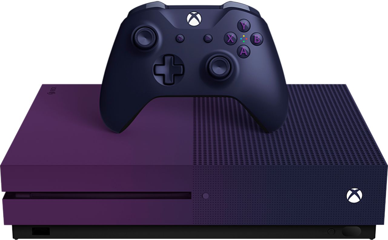 pad Prospect deer Best Buy: Microsoft Xbox One S 1TB Fortnite Battle Royale Special Edition  Console Bundle Gradient Purple 23C-00080