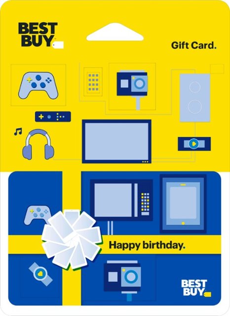 Front Zoom. Best Buy® - $15 Birthday bow gift card.