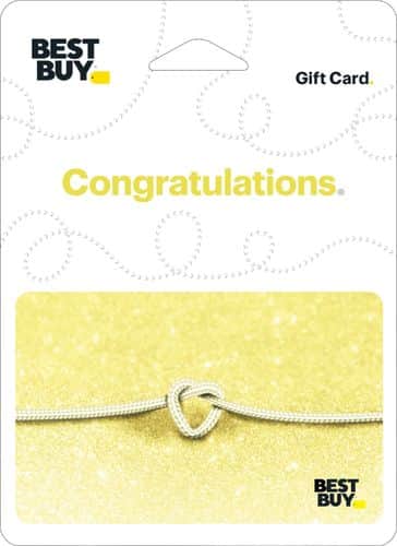 Best Buy® - $100 Wedding Tie the Knot Gift Card-Front_Standard 