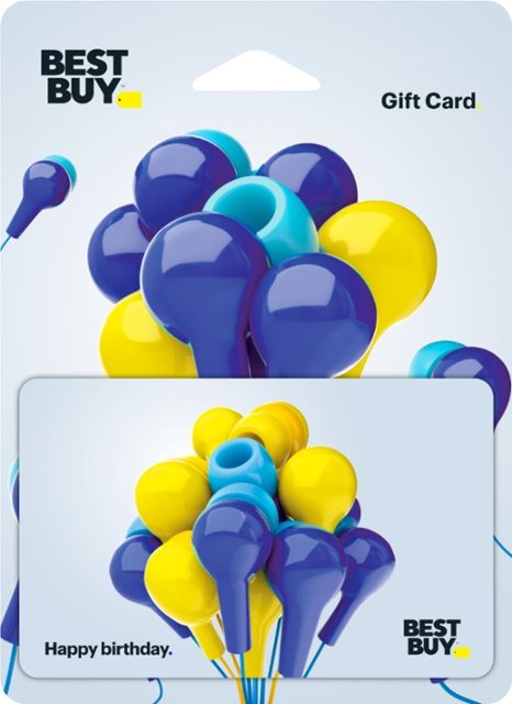 Front Zoom. Best Buy® - $15 Birthday earbud balloons gift card.