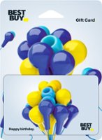 Best Buy® - $30 Birthday earbud balloons gift card - Front_Zoom