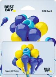 Best Buy® - $50 Birthday Earbud Balloons Gift Card - Front_Zoom