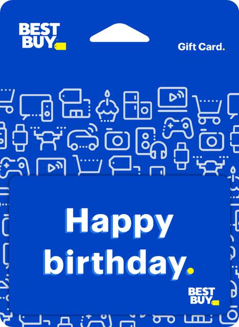 Best Buy 25 Happy Birthday Icons Gift Card 6395799 Best Buy