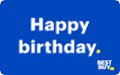 Alt View Zoom 1. Best Buy® - $25 Happy Birthday Icons Gift Card.