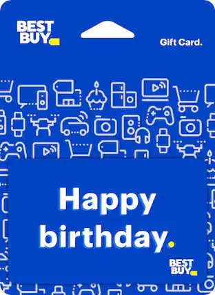 BEST BUY Gift Card. Happy birthday BEST BUY.
