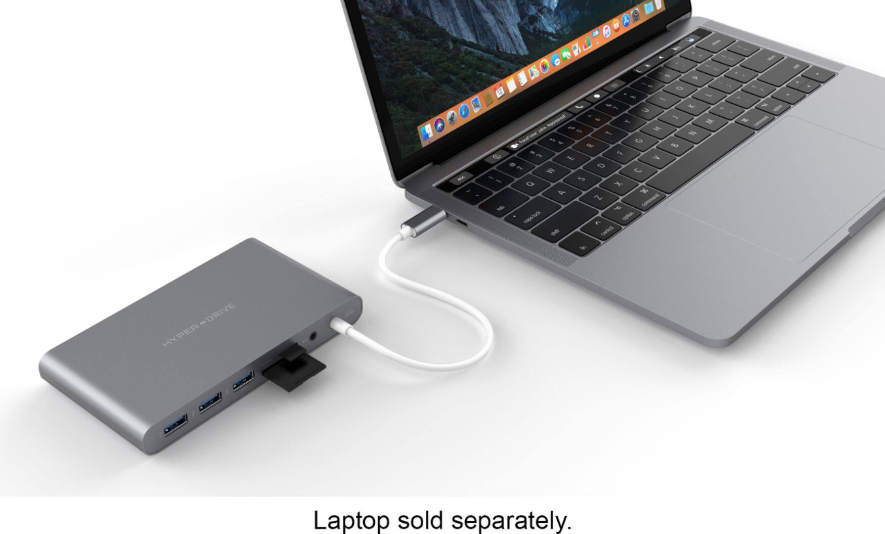Alt View 19. Hyper - HyperDrive Ultimate 11-Port Universal USB-C Hub - USB-C Docking Station for Laptops - Space Gray.