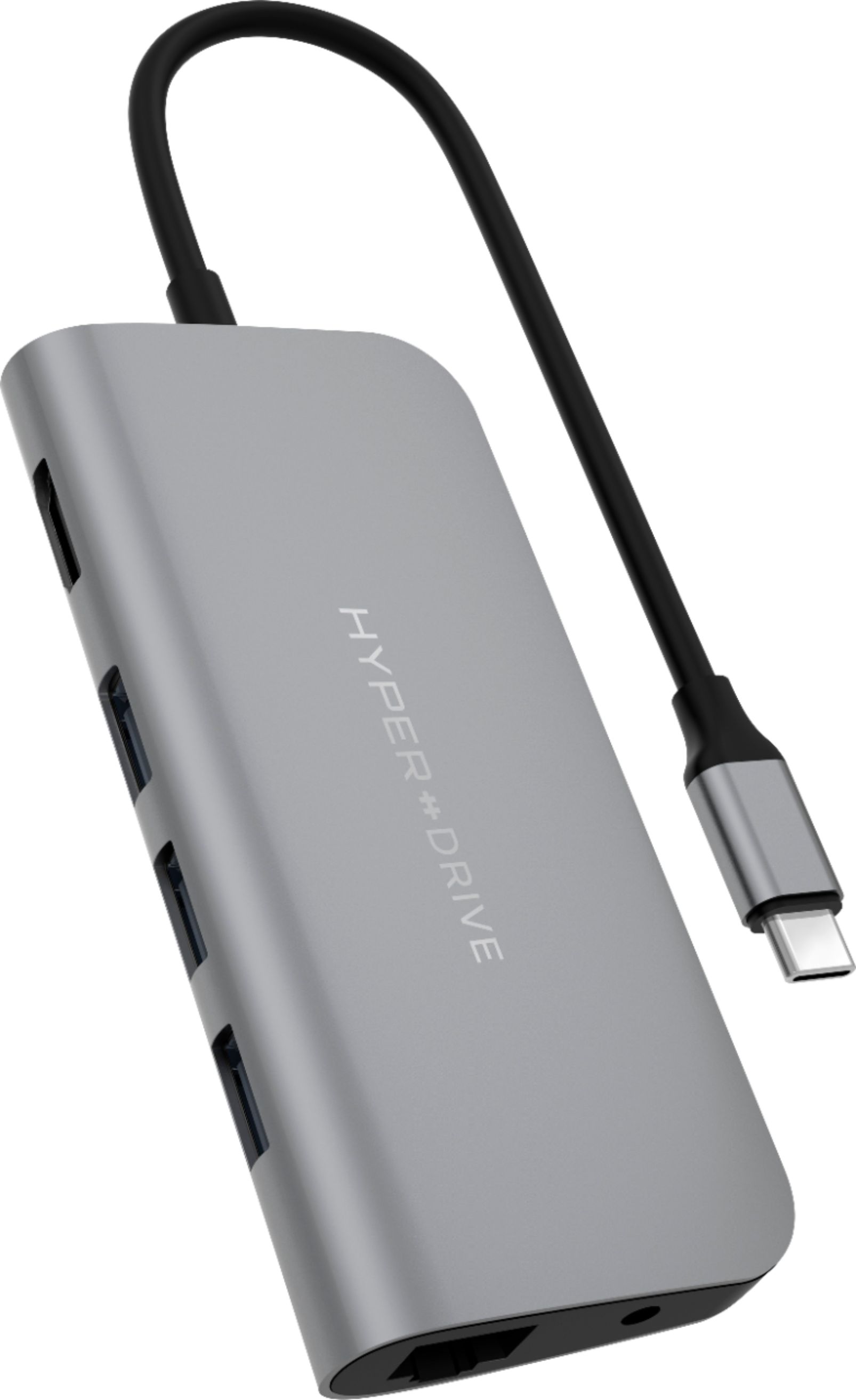 Vulkanisch Verleden Salie Hyper 9-Port Universal USB-C Hub USB-C Docking Station for Laptops Space  Gray HD30F-Gray - Best Buy