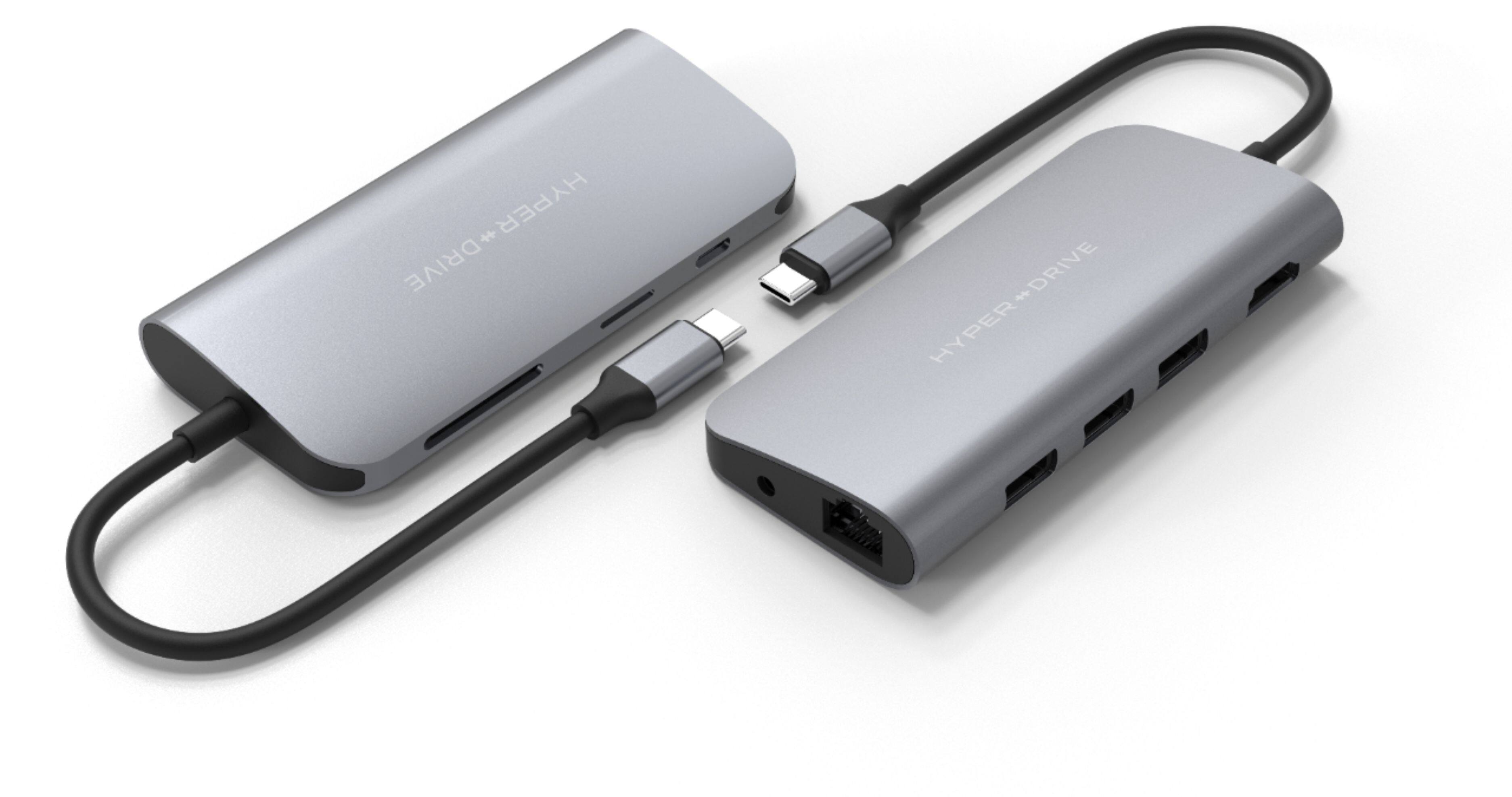 Alt View 13. Hyper - HyperDrive 9-in-1 USB-C Hub - Space Gray.