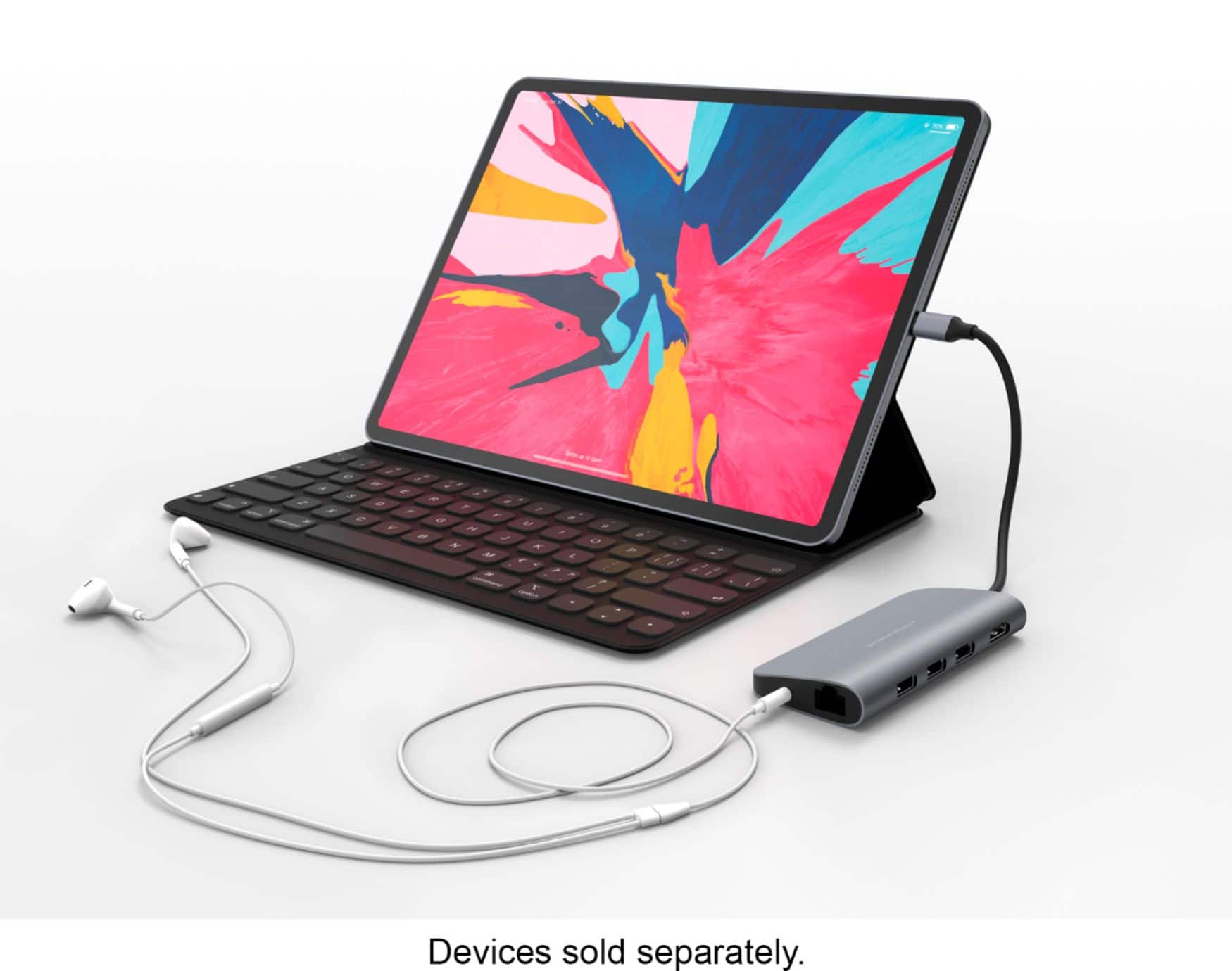 Alt View 16. Hyper - HyperDrive 9-in-1 USB-C Hub - Space Gray.