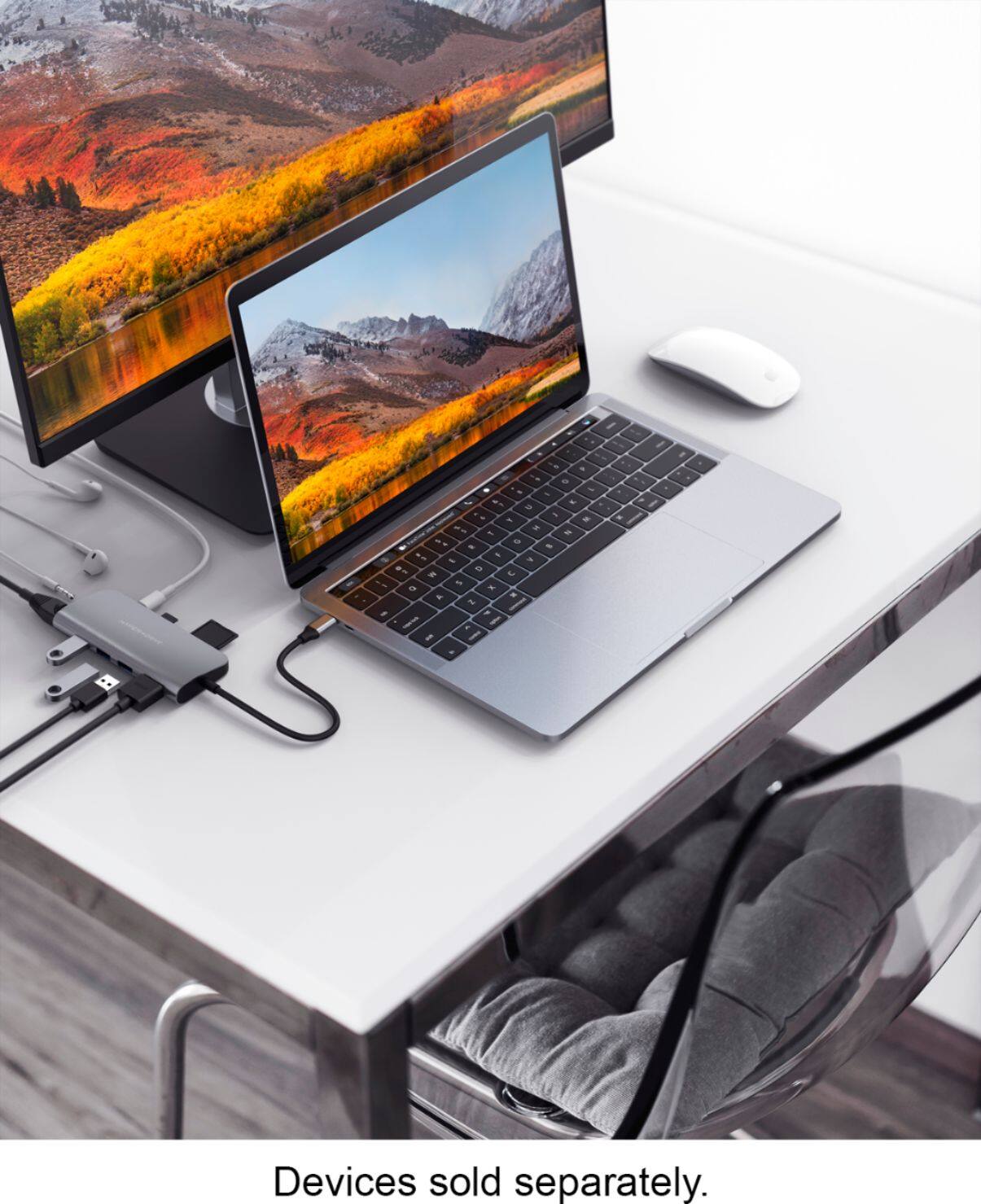 Alt View 18. Hyper - HyperDrive 9-in-1 USB-C Hub - Space Gray.