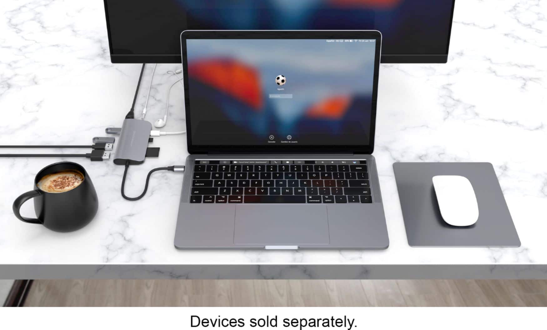 Alt View 19. Hyper - HyperDrive 9-in-1 USB-C Hub - Space Gray.