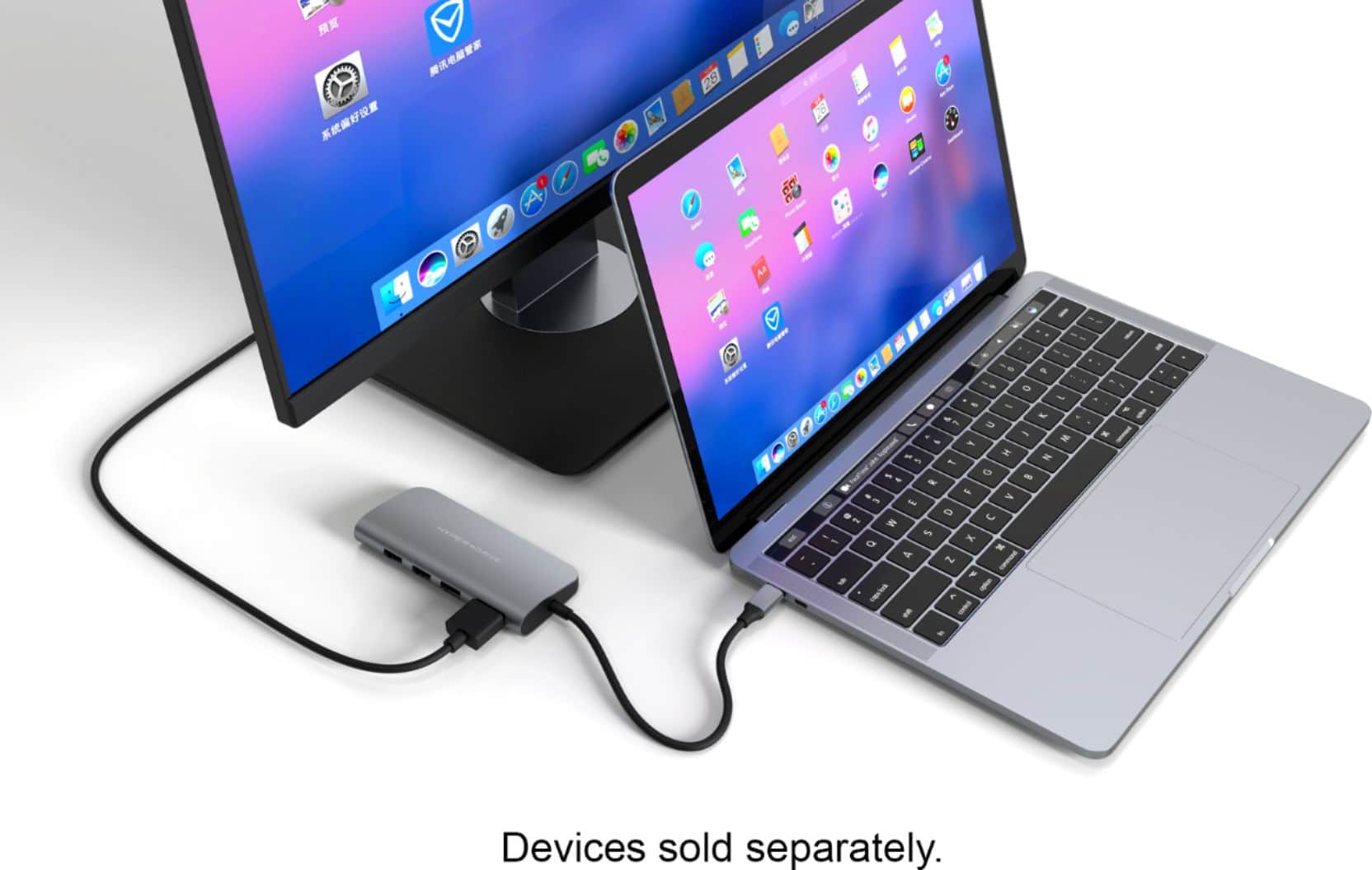 Alt View 20. Hyper - HyperDrive 9-in-1 USB-C Hub - Space Gray.