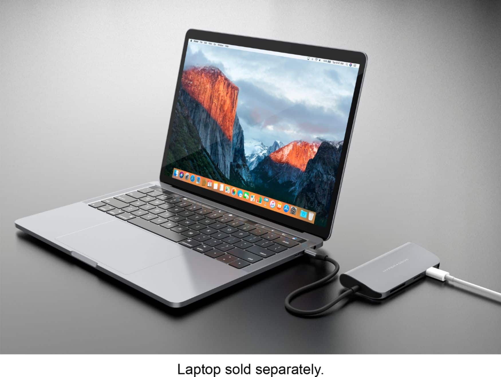 Alt View 21. Hyper - HyperDrive 9-in-1 USB-C Hub - Space Gray.
