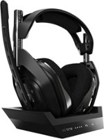 Astro Gaming - A50 Wireless Dolby Atmos Over-the-Ear Headphones for PlayStation 5 and PlayStation 4 with Base Station - Black - Front_Zoom