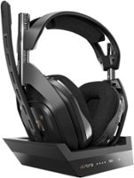 Astro Gaming - A50 Gen 4 Wireless Gaming Headset for Xbox One, Xbox Series X|S, and PC - Black - Front_Zoom