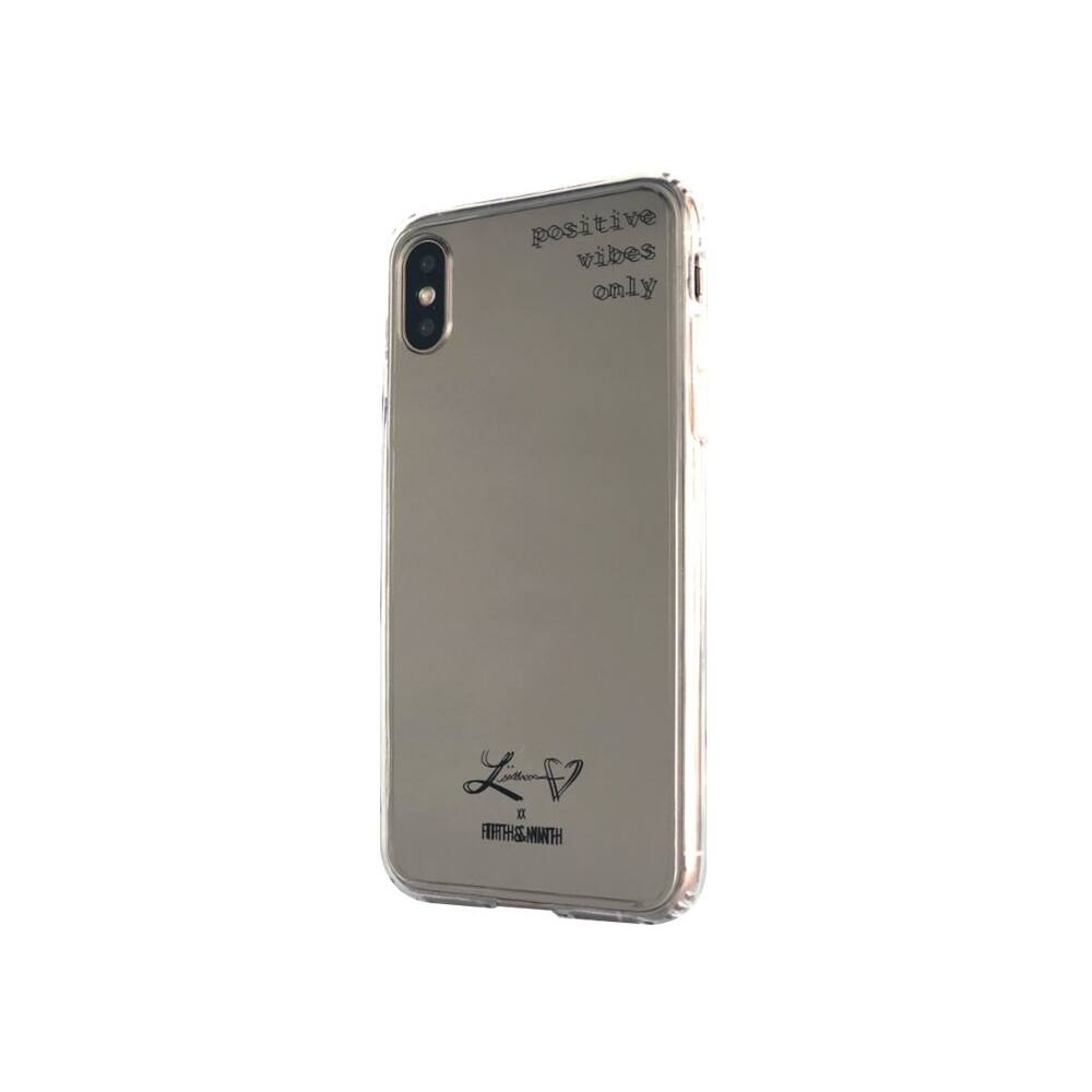 Angle View: Fifth & Ninth - Liane V Positive Vibes Only Case for Apple® iPhone® X and XS - Silver
