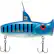 Front. Eco-Popper - Digital Fishing Lure with Wireless Underwater Live Video Camera - Blue.