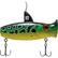 Front. Eco-Popper - Digital Fishing Lure with Wireless Underwater Live Video Camera - Green/Yellow.
