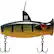 Front. Eco-Popper - Digital Fishing Lure with Wireless Underwater Live Video Camera - Yellow/Black/Green.