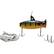 Alt View 18. Eco-Popper - Digital Fishing Lure with Wireless Underwater Live Video Camera - Yellow/Black/Green.
