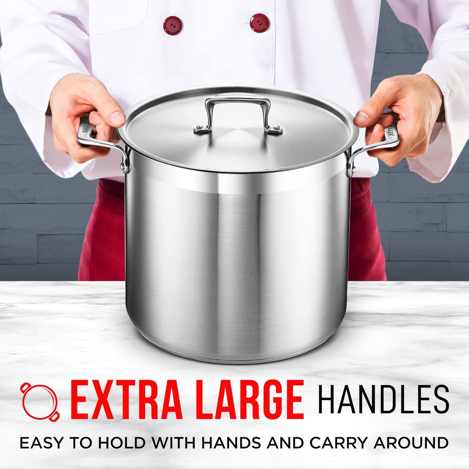 EXTRA LARGE HANDLES  
EASY TO HOLD WITH HANDS AND CARRY AROUND