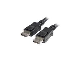 StarTech.com - 1.6ft Black DisplayPort 1.2 4K Male-to-Male Cable with Latches