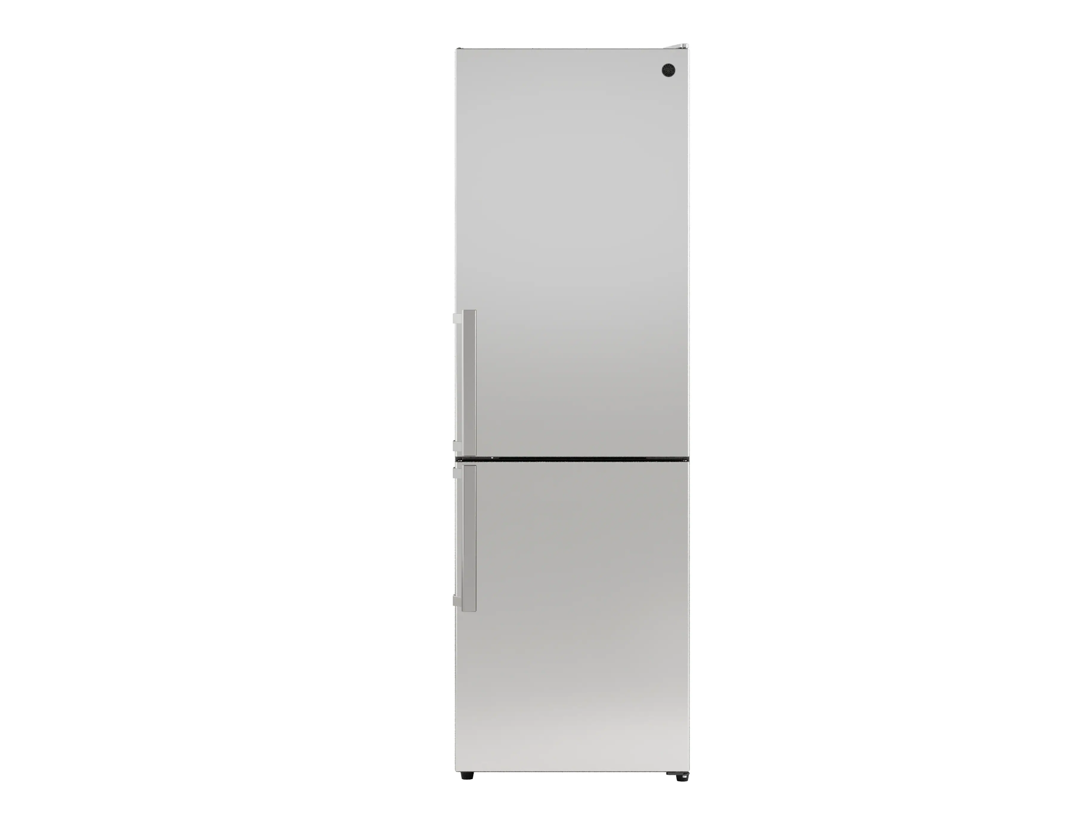Front. Bertazzoni - 24" Bertazzoni Bottom-Mount Refrigerator - 11.4 Cu. Ft. - Counter-Depth - Bottom Freezer - Stainless steel - Stainless Steel.