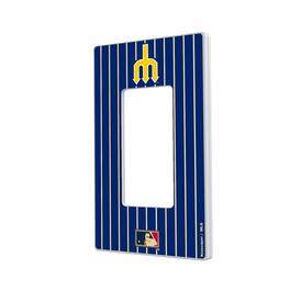 Keyscaper - Seattle Mariners 1977-1980 Cooperstown Pinstripe Single Rocker Light Switch Plate - Multicolor