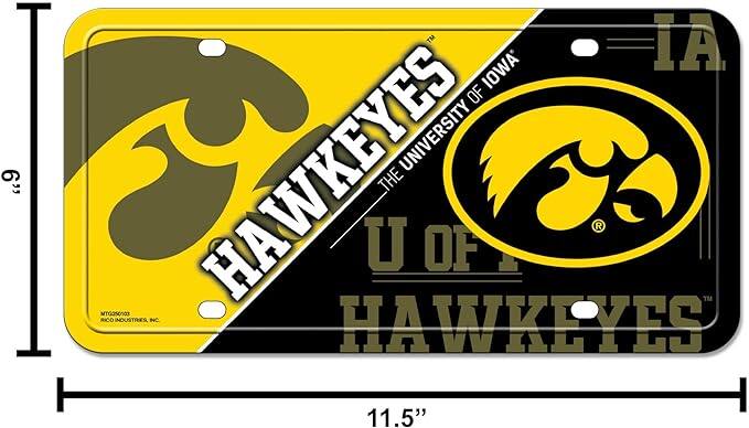 6" | MTGOSona3 RICO INDUSTRIES NC TM IA ES IOWA OF HAWKEYES UNIVERSITY THE U OF IOWA HAWKEYES 11.5"