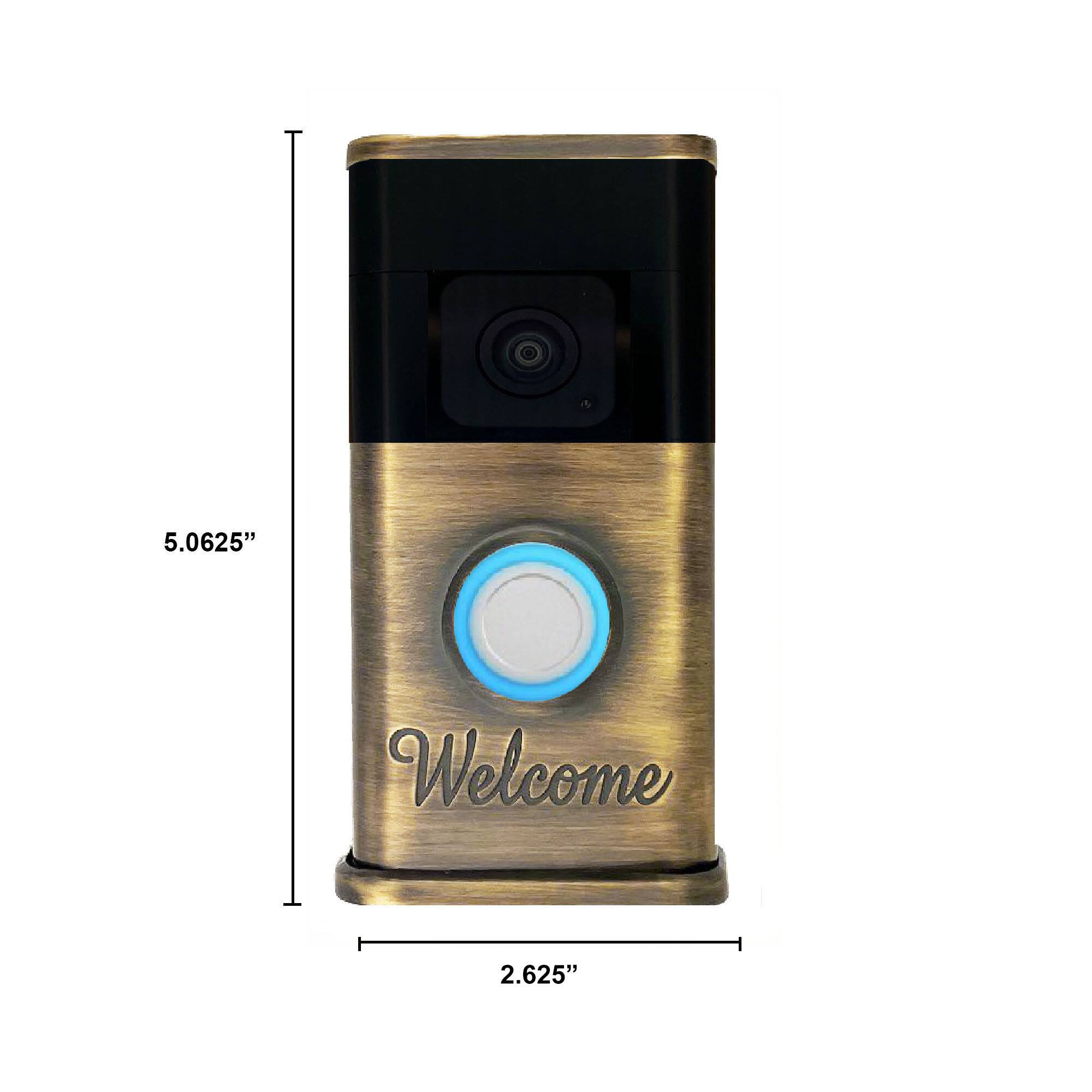 The dimensions of the device are 5.0625" in height and 2.625" in width.