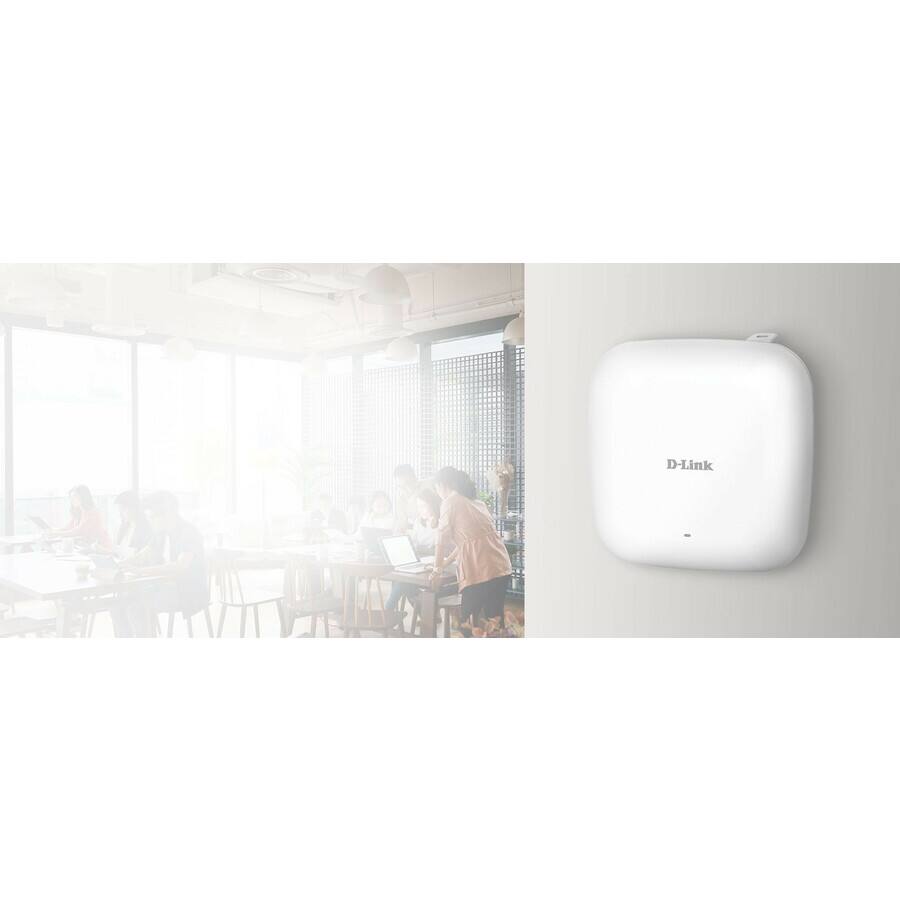 Alt View 2. D-Link - D-Link Nuclias DAP-X2810 Dual Band IEEE 802.11 a/b/g/n/ac/ax 1.76 Gbit/s Wireless Access Point - 2.40 GHz, 5 GHz - 2 x - Unknown.