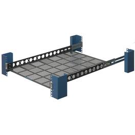 RackSolutions - 1U 108 Fixed Shelf 24in Depth - Heavy-Duty Shelf for 2Post & 4Post Racks, Supports Up to 150 lbs - Black
