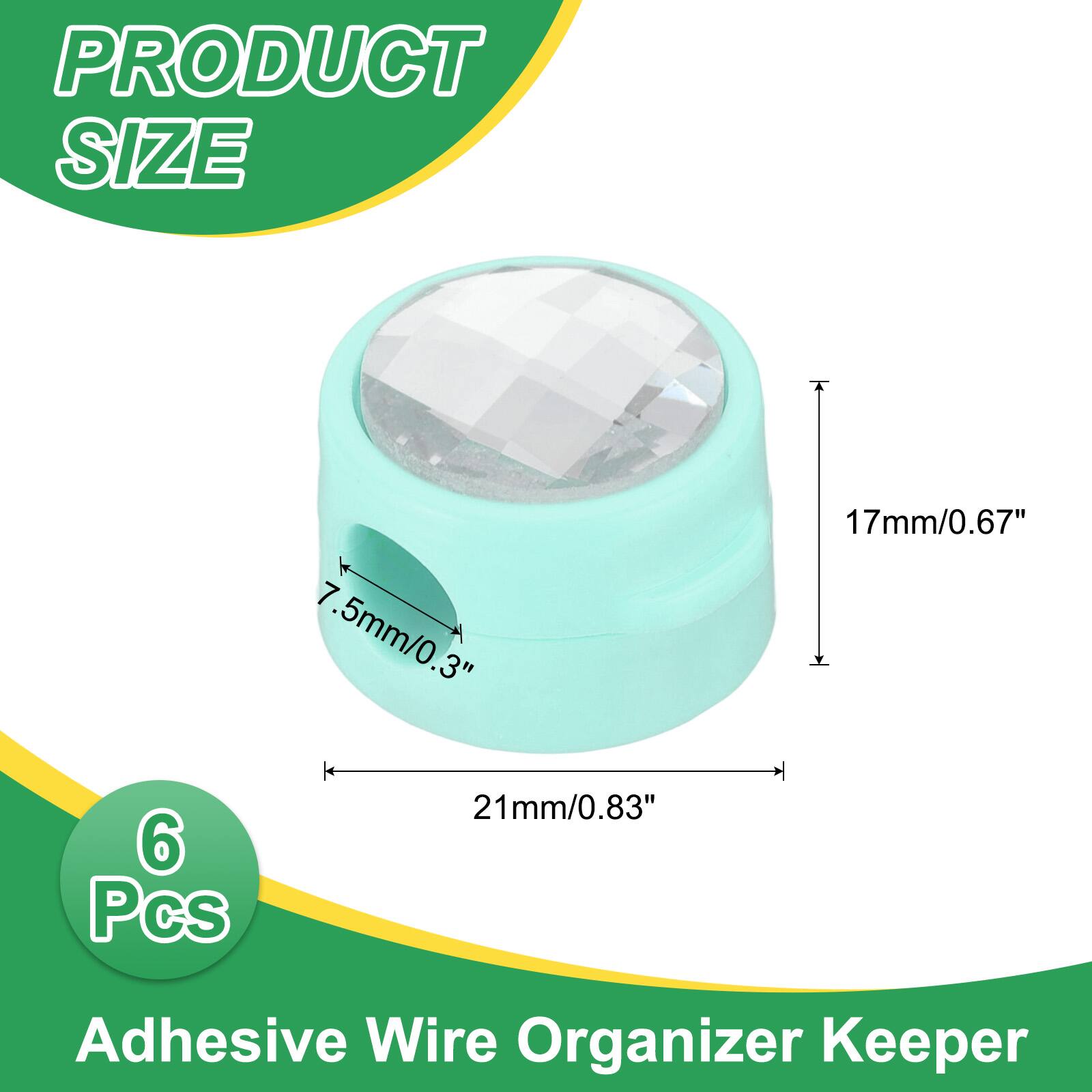 PRODUCT SIZE  
7.5mm/0.3"  
17mm/0.67"  
6 Pcs  
21mm/0.83"  
Adhesive Wire Organizer Keeper