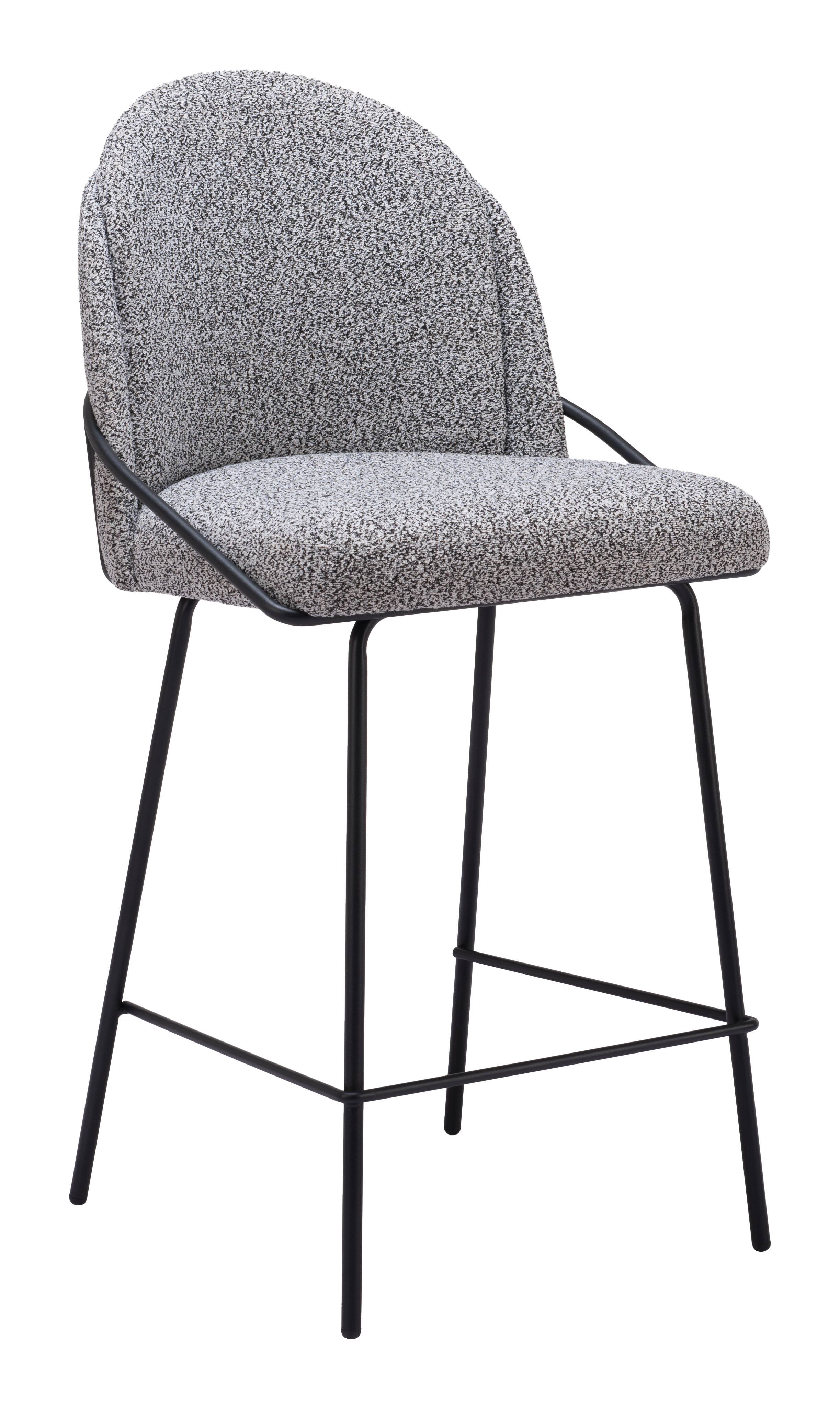 Hivvago - Jambi Counter Stool (Set of 2) - Black & White