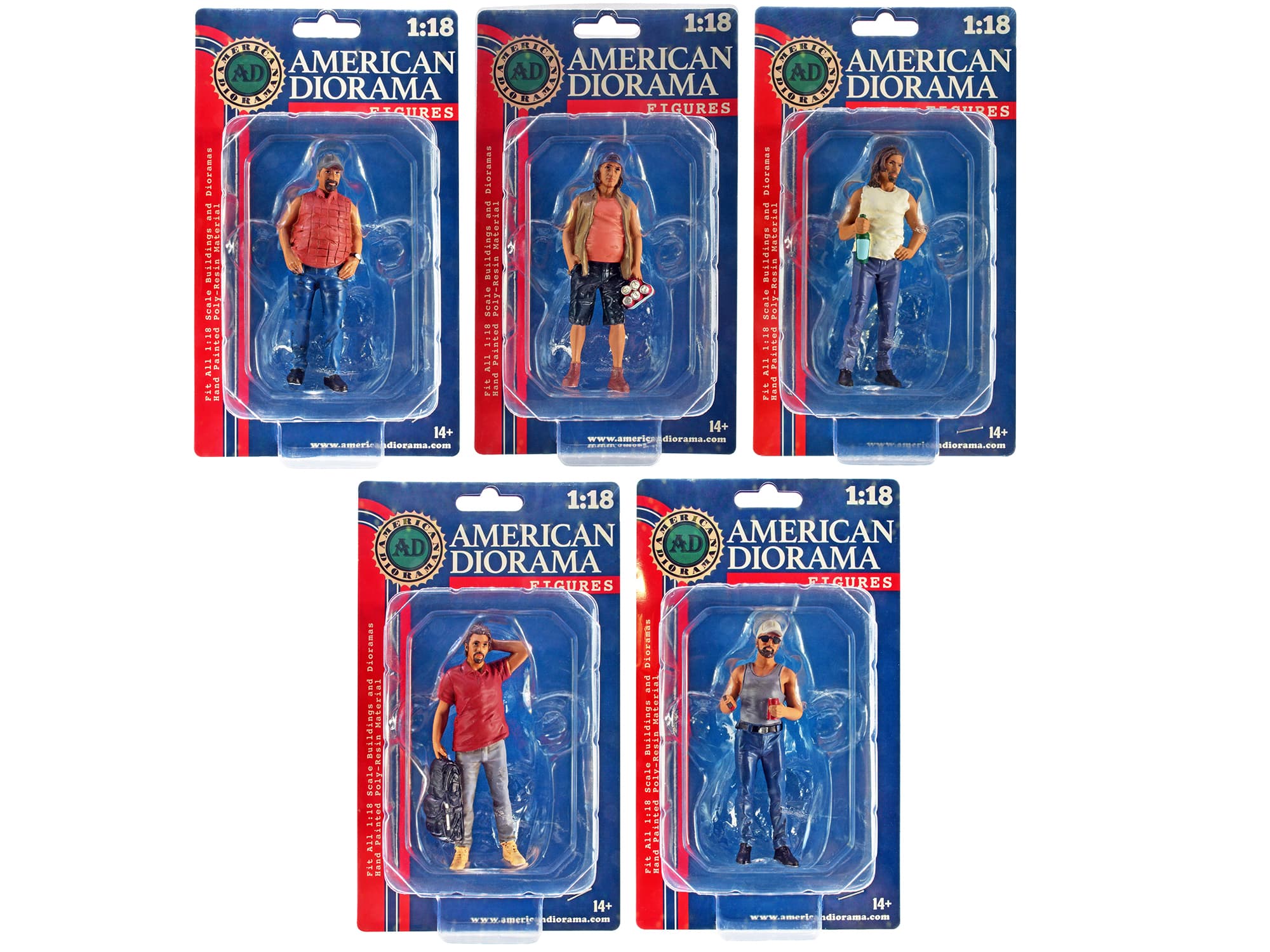 """Campers"" 5 piece Figure Set for 1/18 Scale Models by American Diorama" price history on PriceWatchPro