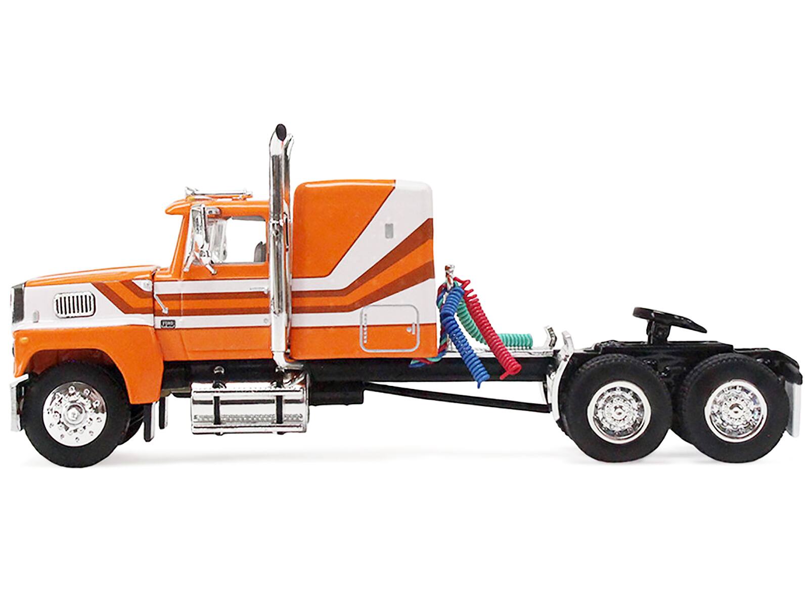Alt View 5. First Gear - Ford LTL 9000 Trio Set (Two Day Cabs and One 60" Flat Top Sleeper) 1/64 Die Cast Models by DCP/First Gear.