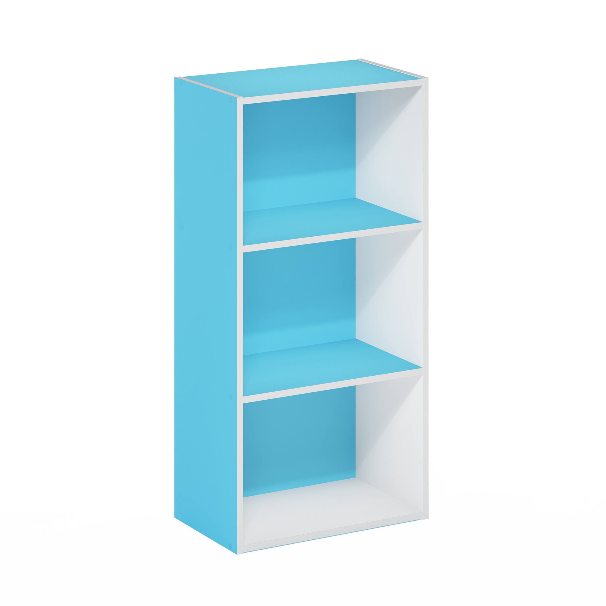 Front. Furinno - Cubicle Triple Thick Frame Decorative Cube Storage Organizer, 12-Cube - White.