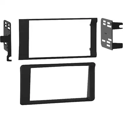 Front. Metra - Dash Kit for Most 1998-2002 Dodge Vehicles - Black.