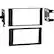 Front. Metra - Dash Kit for Most 1998-2002 Dodge Vehicles - Black.