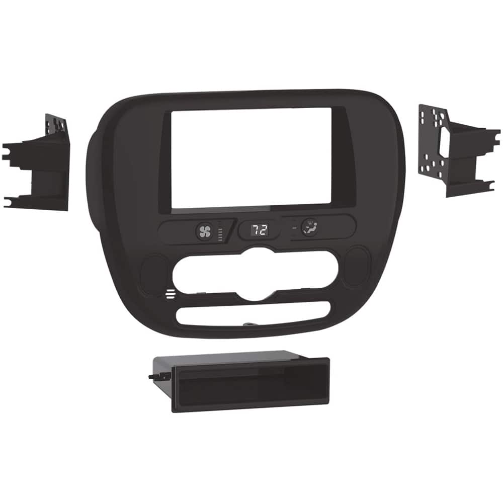 Front. Metra - Dash Kit for Select 2014-2019 Kia Soul - High Gloss Black.