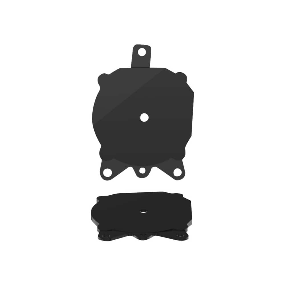 Front. Metra - Speaker Bracket for Select 2002-2009 Chevrolet GMC Trailblazer Envoy Envoy Denali Bravada Envoy - Black.