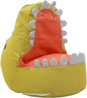 Karla Dubois - Jurassic Mark Dino Bean Bag - Green/Orange - Angle_Zoom