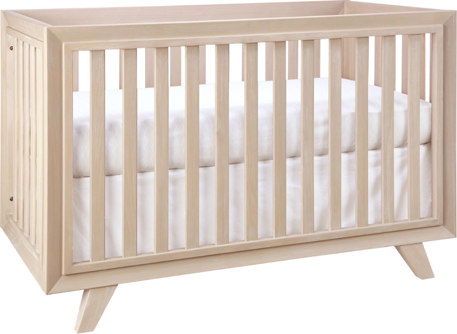 Angle View: Second Story Home Wooster 3-in-1 Convertible Crib, Almond