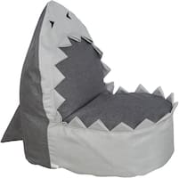 Karla Dubois - Sharky the Shark Bean Bag - Gray - Angle_Zoom